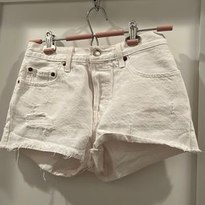 Levi’s Distressed Denim Shorts